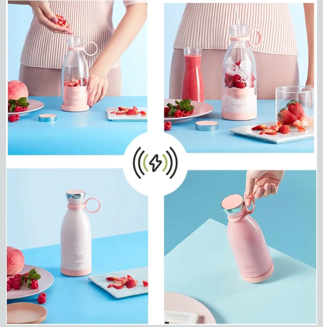 Portable juicer bottle