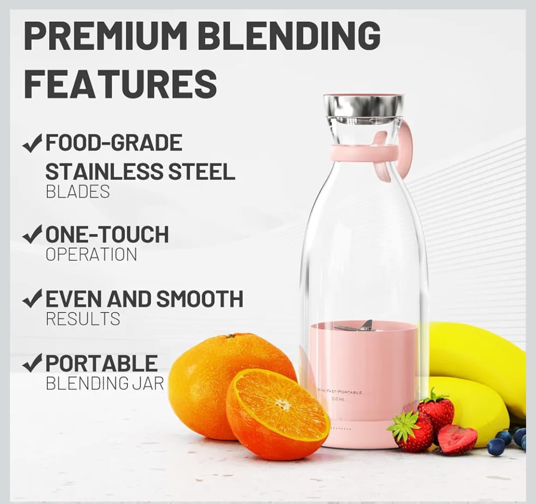 Portable juicer bottle