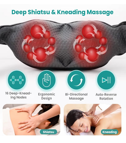 Neck Kneading 3D Shiatsu Neck & Shoulder Massager with Heat