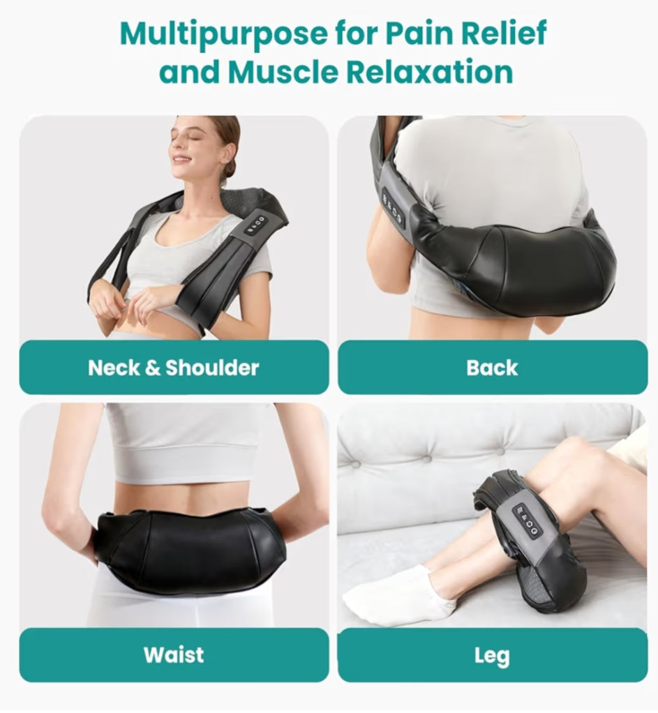 Neck Kneading 3D Shiatsu Neck & Shoulder Massager with Heat