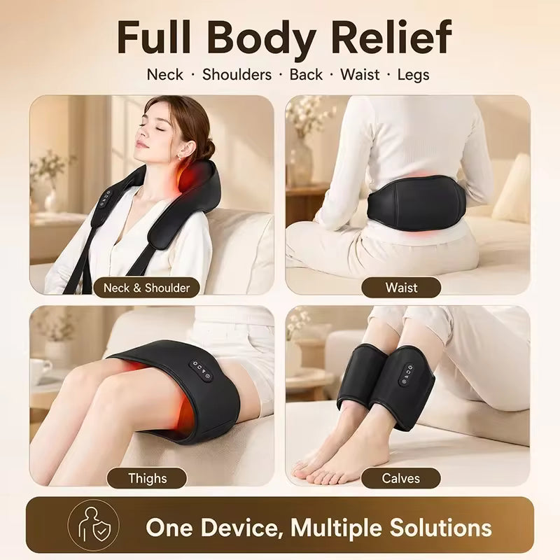 3D Shiatsu Neck & Shoulder Massager with Heat