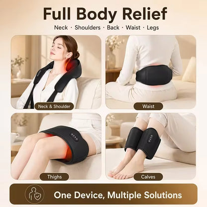 3D Shiatsu Neck & Shoulder Massager with Heat