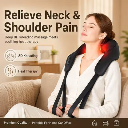 3D Shiatsu Neck & Shoulder Massager with Heat