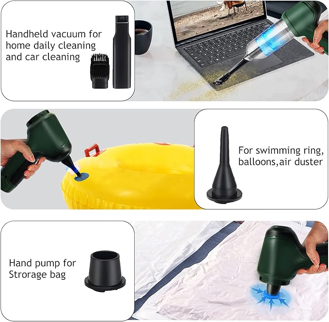 CleanShot™ Pro 2-in-1 Cordless Vacuum Cleaner & Air Blower | Powerful Portable Cleaner for Car, Home & Office