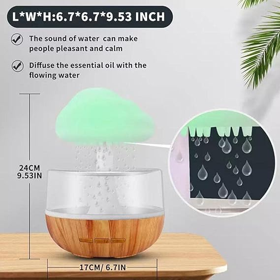 Cloud Rain Humidifier & Essential Oil Diffuser