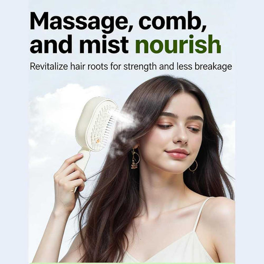Steam Hair Brush | Rechargeable Detangling & Styling Tool with Oil Diffuser